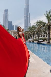 Flying dress photoshoot Dubai